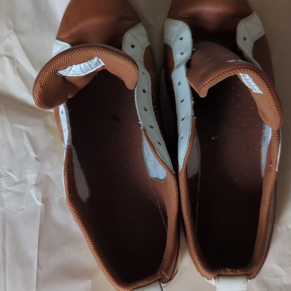 Lacoste brown leather sneakers with croc detail Sz 12 - Picture 8 of 16